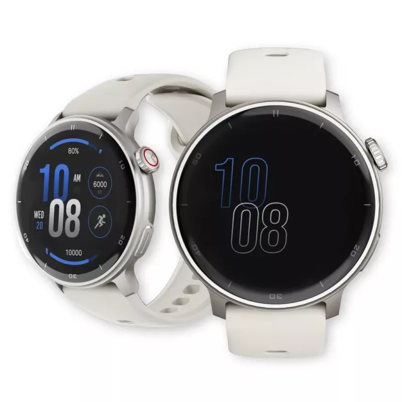 Smartwatch Stelio Activ GPS 46 mm plata STSWA101SR, GPS, caja de 46 mm