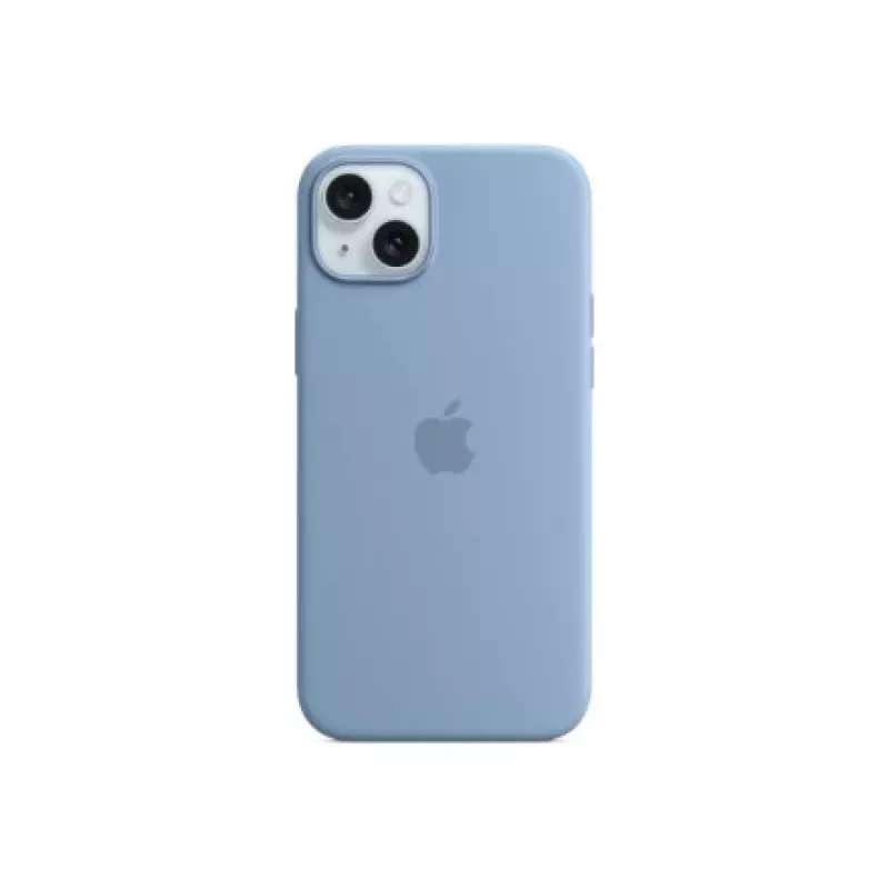 Funda de silicona con MagSafe para Apple iPhone 15 Plus - Azul invernal