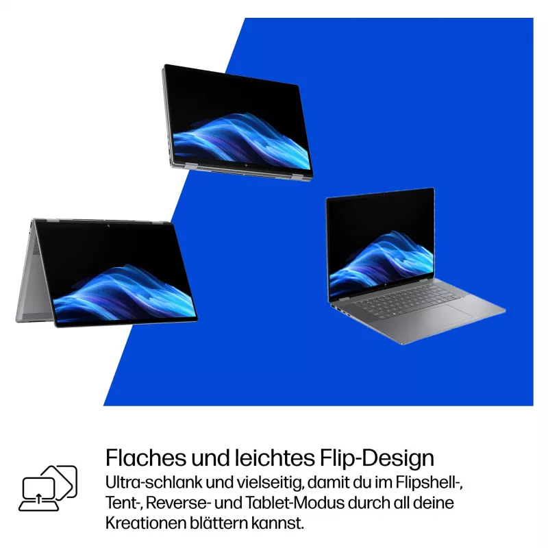 HP OmniBook BZ8L0EA 16 Portátil - 5 GHz 40,6 cm - 1 TB SSD - 32 GB RAM - Pantalla táctil - Windows 11 Home (BZ8L0EA#ABD)