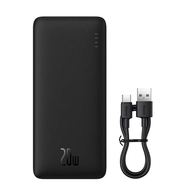 Baseus Airpow Batería externa de polímero de litio 20000 mAh 20 W Negro