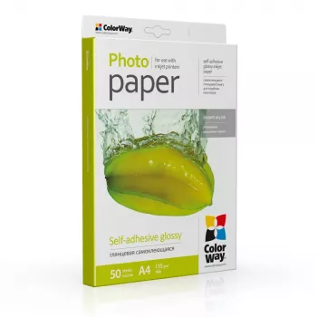 Papel fotográfico brillo ColorWay A4 135 g/m² 50 hojas