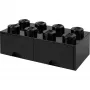 Cajón LEGO Room Copenhagen Brick 8 negro – cajón de almacenamiento para piezas LEGO