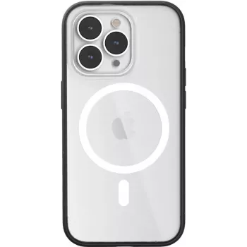 Funda Woodcessories ECO640 negra transparente para iPhone 14 Pro 6.1