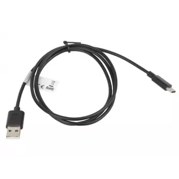 Cable Lanberg CA-USBO-10CC-0010-BK (conector macho USB 2.0 - USB 2.0, USB, conector macho Type-C, 1m, negro) (CA-USBO-10CC-0010-BK)