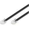 Cable telefónico MicroConnect MPK106B RJ12 RJ12 6 m negro
