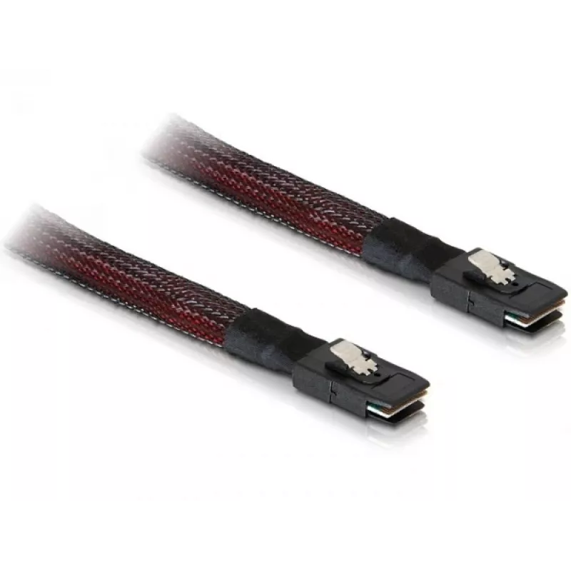 Cable SAS DeLOCK 83073 0,1 m Negro Rojo