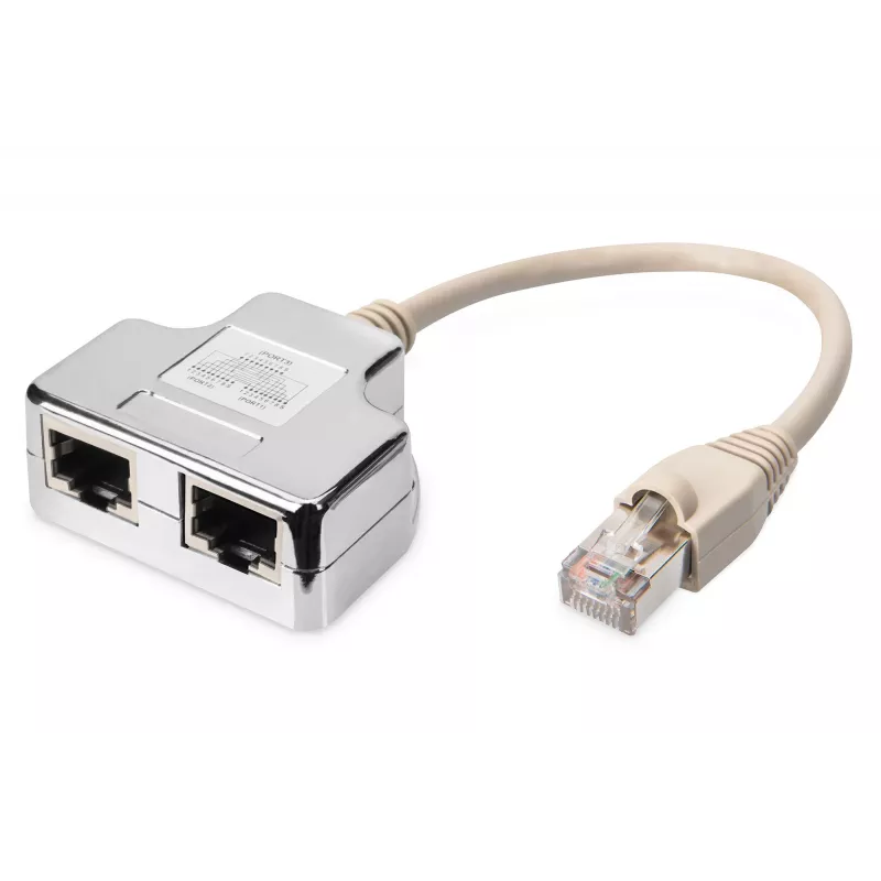 Adaptador de cable de parcheo Digitus CAT 5e apantallado 1:1