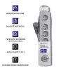 Protector contra sobretensiones Qoltec 50270 Gris 5 tomas AC 230V