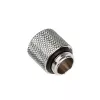 Bitspower adaptador G1/4 pulgadas macho a G1/4 pulgadas hembra, 15 mm, plata brillante