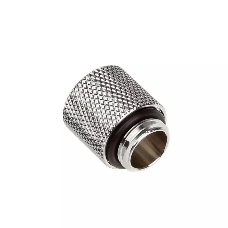 Bitspower adaptador G1/4 pulgadas macho a G1/4 pulgadas hembra, 15 mm, plata brillante