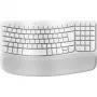 Logitech Ergo Series Wave Keys for Mac - Teclado - Inalámbrico - Bluetooth LE - AZERTY - Francés - blanco roto (920-012406)