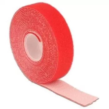 Cinta de velcro DELOCK 18722, roja, 20 mm × 3 m, 1 unidad