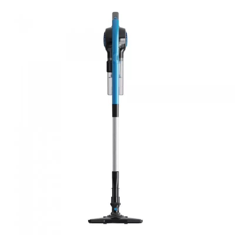Aspirador vertical con cable Black+Decker BXVMS602E 3 en 1, 600 W, sin bolsa, ciclónico, 0,8 l, filtro EPA, cable de 6 m, negro/azul