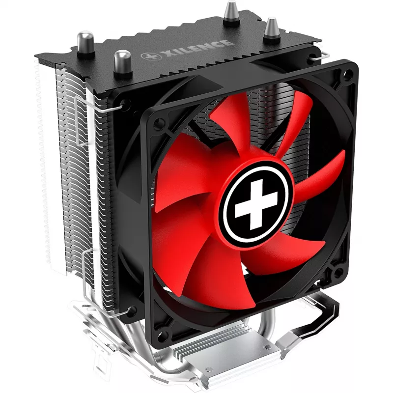 Disipador de CPU Xilence A402 9,2 cm negro, rojo, plata