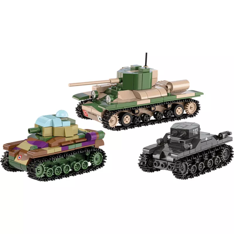 Set de construcción COBI Renault R35 Valentine IX Panzer I 595 piezas