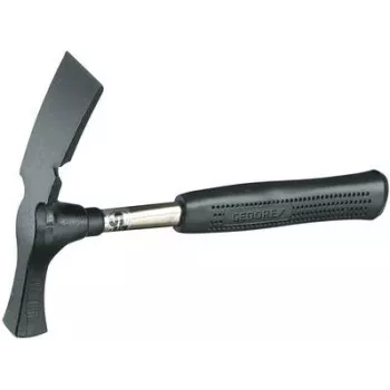 Gedore 8697240 Martillo de albañil, modelo Berlín, mango de tubo de acero, 600 g