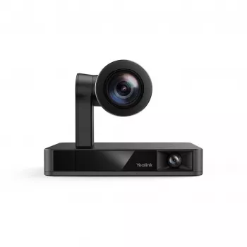 Webcam Yealink UVC86 Negra — 8 MP 4K Ultra HD, 30 fps, interfaz RJ-45, inclinación de 40° a -90°