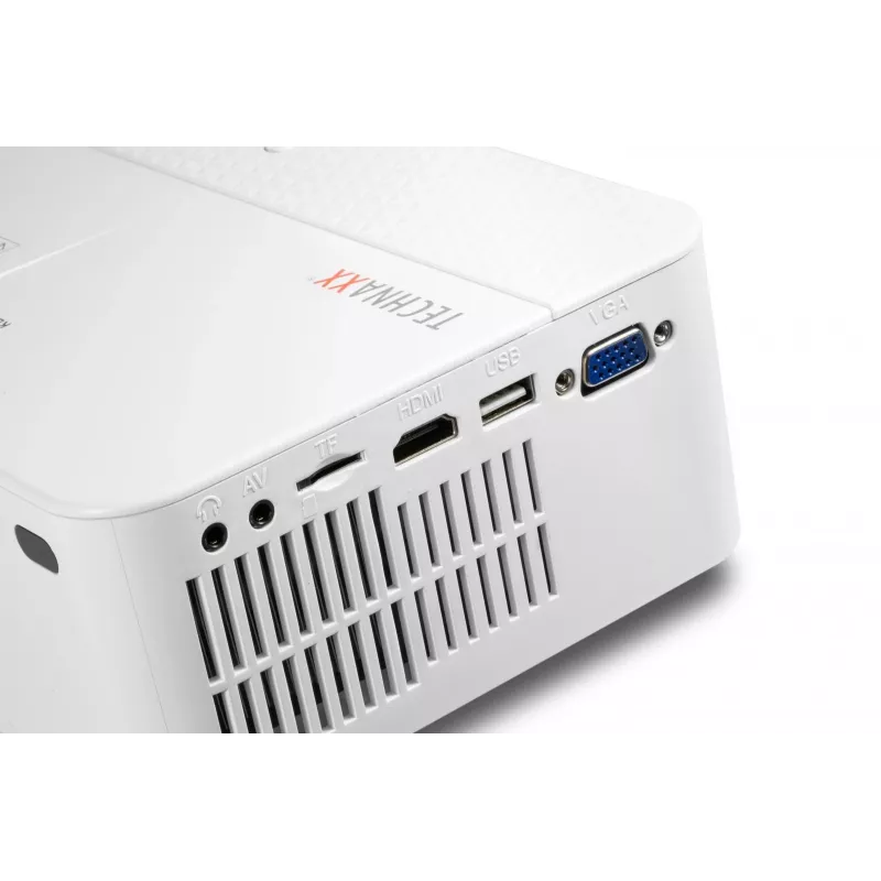 Proyector de tiro estándar Technaxx TX-113 1800 lúmenes ANSI LED 800x480 blanco