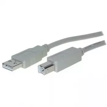 Cable adaptador USB 2.0 A > B (ST-ST) 3 m gris
