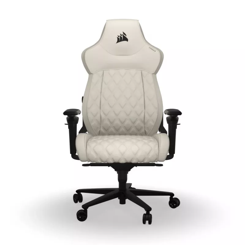 Silla gaming para PC Corsair TC500 LUXE con asiento tapizado beige