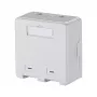 METZ CONNECT 1309150002KE Caja Keystone de superficie, 2 puertos, sin equipar, blanco puro