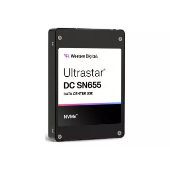 SSD interna U.3 Western Digital Ultrastar DC SN655 15,36 TB (PCIe 4.0, NVMe 1.4b, 6800/3700 MB/s)