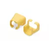 DIGITUS - Clips para cables con codificación por colores - para cables de parcheo - amarillo (paquete de 100) (A-CC-Y)