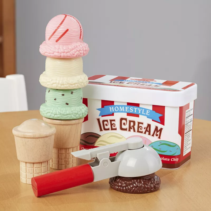 Melissa & Doug Scoop & Stack set de helados cocina de juguete