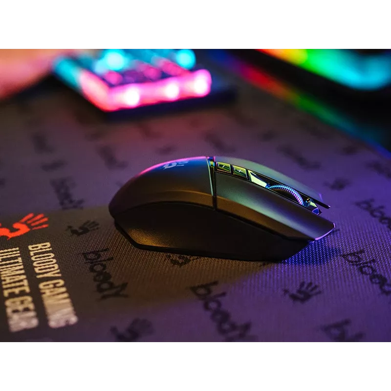 A4TECH BLOODY ratón R36 ULTRA WRLS 2.4G+USB negro