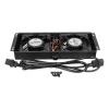 Ventilador de refrigeración Extralink 2 FANS ROOF COOLING UNIT 220V AC negro metal