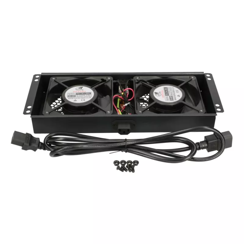 Ventilador de refrigeración Extralink 2 FANS ROOF COOLING UNIT 220V AC negro metal