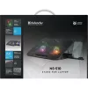 Base refrigeradora para portátil DEFENDER NS-510 con 2 ventiladores, 2 puertos USB e iluminación RGB