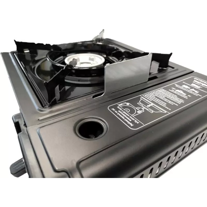 ELICO BDZ-155B Cocina de gas portátil de camping para cartuchos de 2,2 kW, encendido piezoeléctrico.