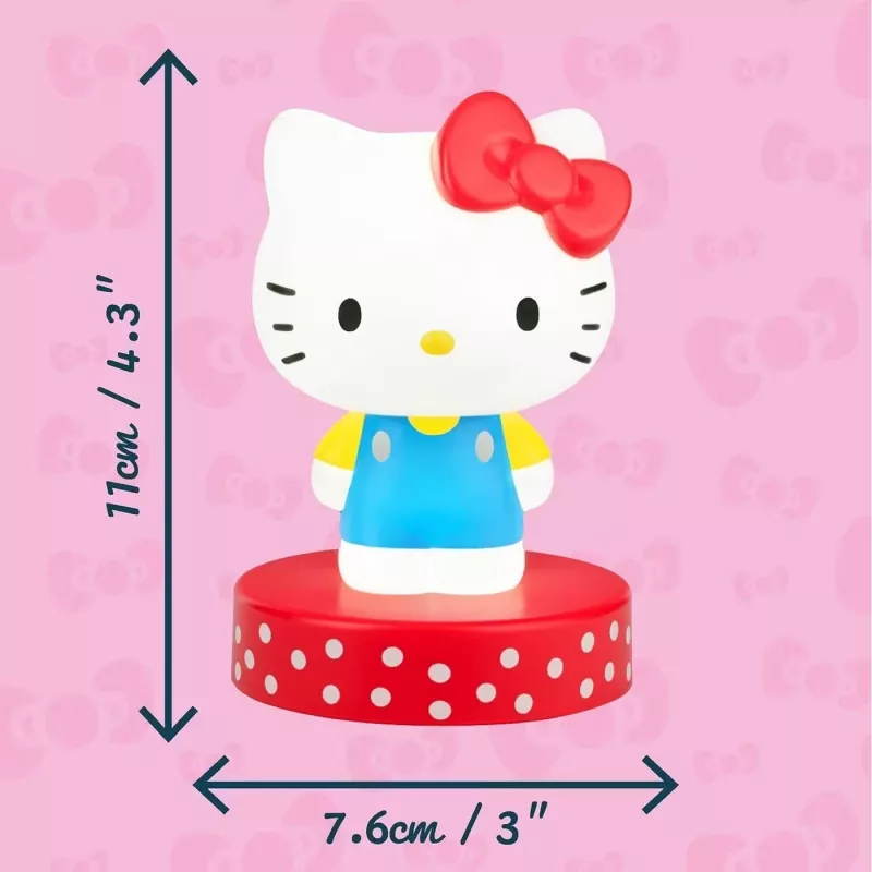 Lámpara de mesa Paladone Hello Kitty Icon Light — lámpara LED decorativa de icono, lámpara de noche compacta