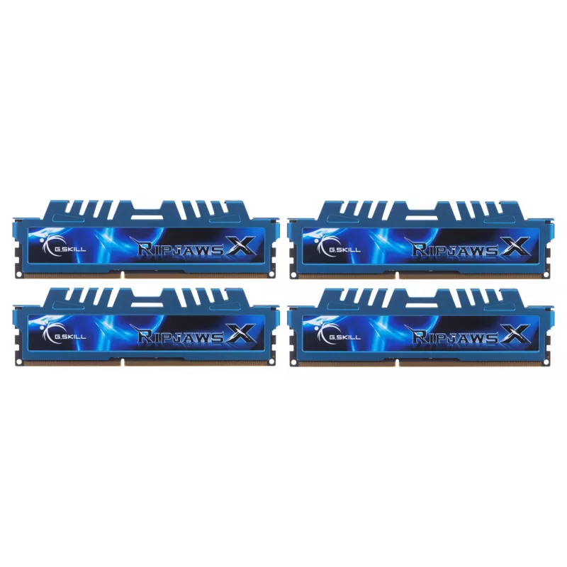 Kit de memoria G.SKILL RipjawsX F3-1600C9Q-32GXM (DDR3 DIMM; 4 x 8 GB; 1333 MHz; CL9)
