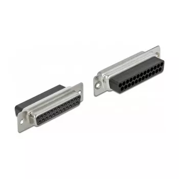 Conector hembra crimp D-Sub de 25 contactos a 2 x conector hembra RJ45 DeLOCK 66834