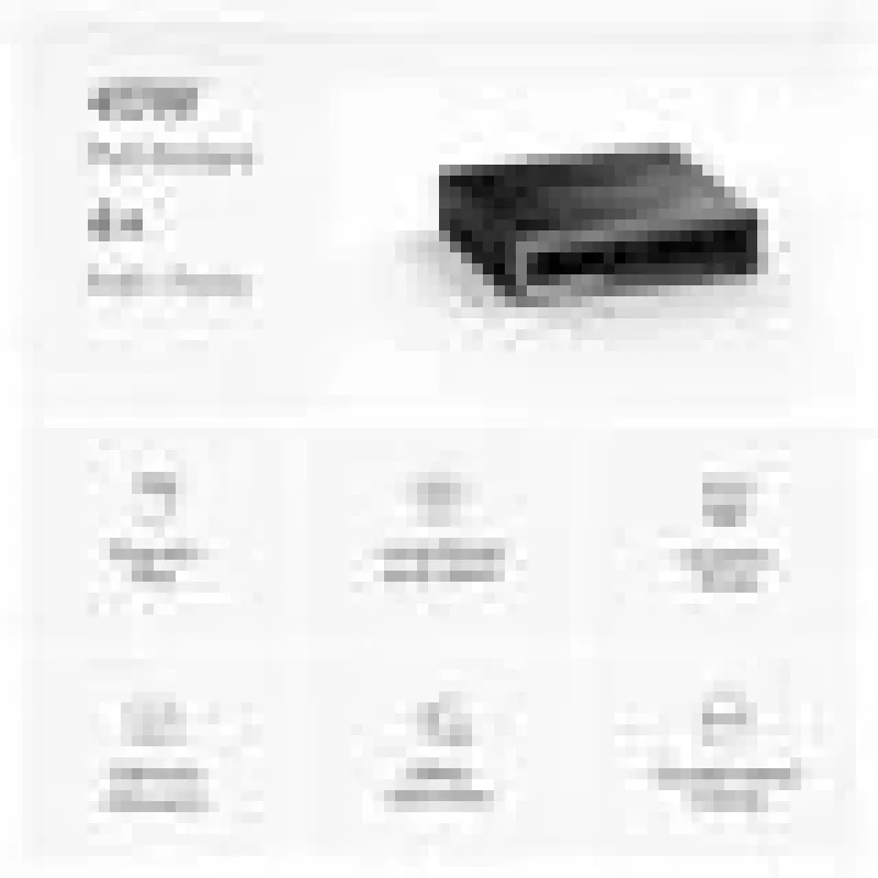 Switch de sobremesa Mercusys de 6 puertos 10/100Mbps con 4 puertos PoE+