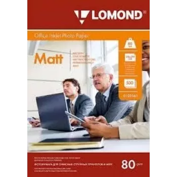 Papel fotográfico de inyección de tinta Lomond mate 85 g/m² A4, 500 hojas, doble cara
