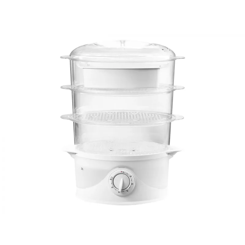 Vaporera Adler AD 633 3 cestas de libre instalación 800 W blanca