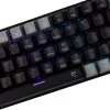 Teclado mecánico gaming White Shark Wakizashi WAKIZASHI-2 con switches US Red, negro-gris