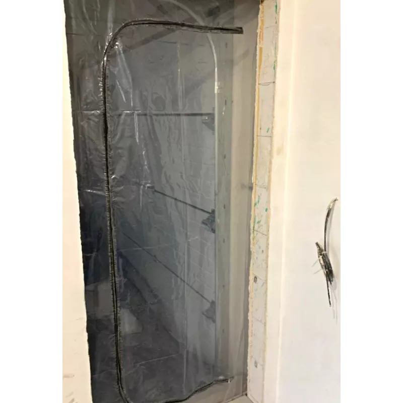 Puerta protectora contra polvo para reformas XXL, cortina antipolvo 230 x 135 puerta