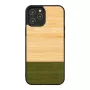 Funda protectora de bambú y madera de man and wood para iPhone 12 Pro Max — Forest negro