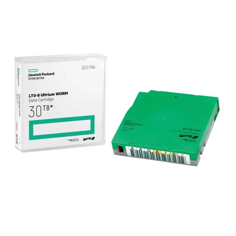 Hewlett Packard Enterprise HPE Ultrium WORM Data Cartridge - LTO Ultrium WORM 8 - 12TB / 30TB - etiquetas de rotulación - verde (Q2078W)