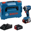 Atornillador de impacto a batería Bosch GDR 18V-215 con 2 baterías de 4,0 Ah