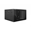 Armario de instalación de pared Lanberg 19'' 6U 600x600mm negro (puerta de cristal)