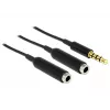 Cable de audio DeLOCK 65575 0,25 m 3,5 mm 2 x 3,5 mm negro
