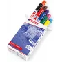 Rotulador permanente Edding 3300 punta biselada negro azul marrón verde azul claro naranja rosa lila rojo amarillo 10 uds.