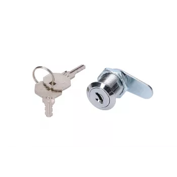 Cerradura de puerta Extralink ROUND LOCK FOR CABINETS, cerradura redonda para armarios, plata