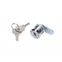 Cerradura de puerta Extralink ROUND LOCK FOR CABINETS, cerradura redonda para armarios, plata