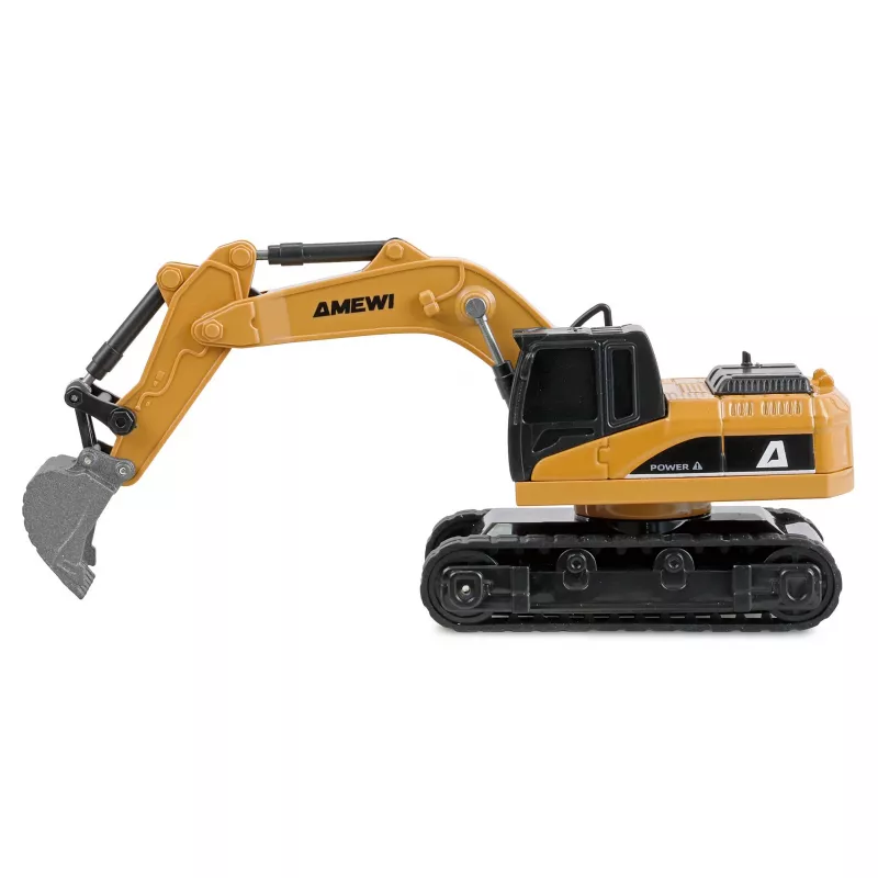 Excavadora modelo RC Amewi 22744 escala 1:64, motor eléctrico, LiPo 200 mAh, para niños a partir de 6 años